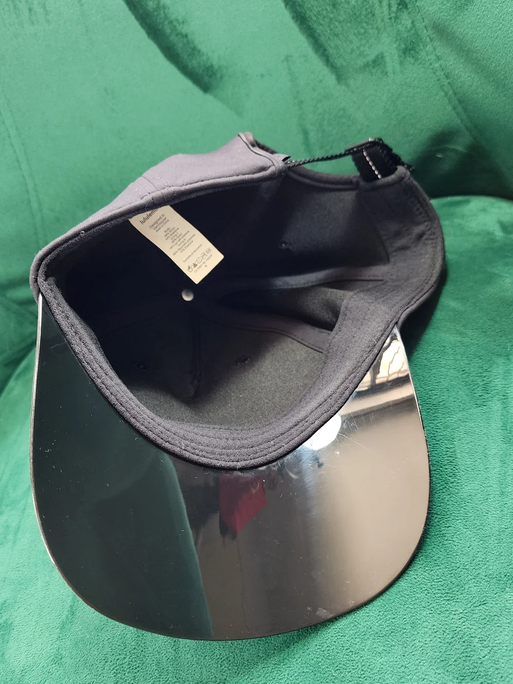 Black Cap with Reflective Visor